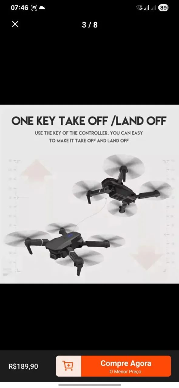 Drone E88 02 baterias - Foto 4