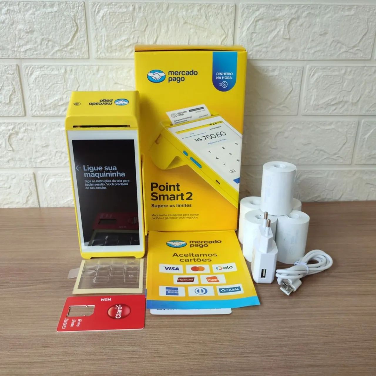 Máquina de cartão Point Smart 2 Mercado Pago nova lacrada com garantia promoção  - Foto 5