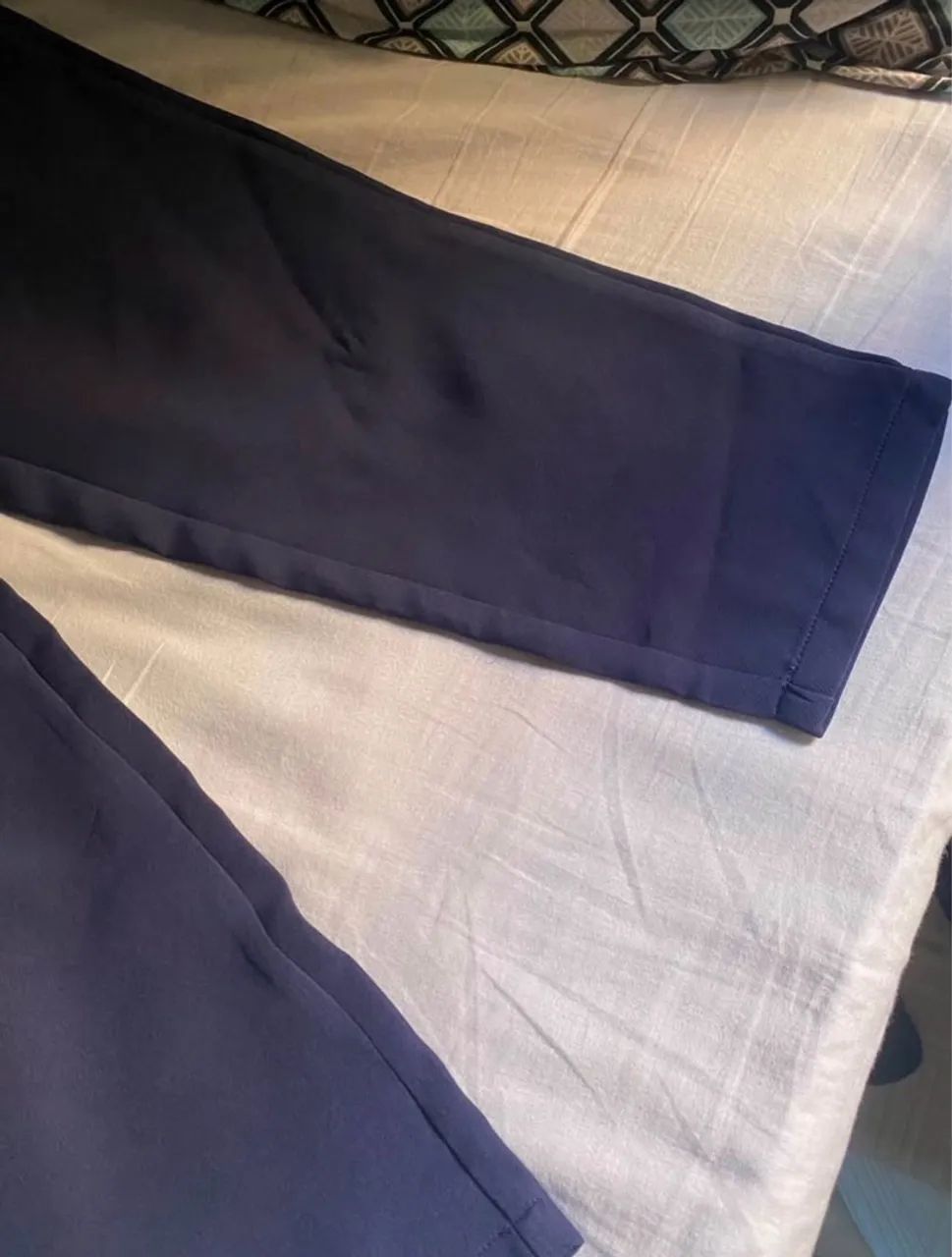 Calça de alfaiataria azul marinho P  - Foto 2