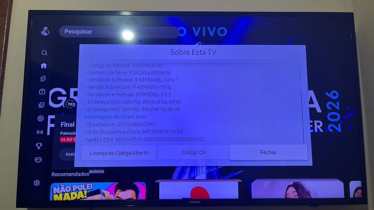 tv smart 43 polegadas sem riscos ou defeitos  - Foto 3