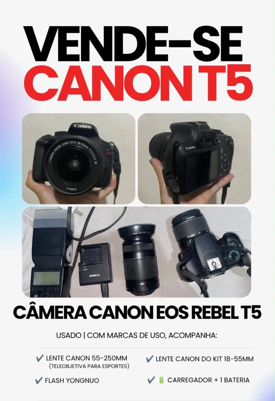 Câmera Cânon 