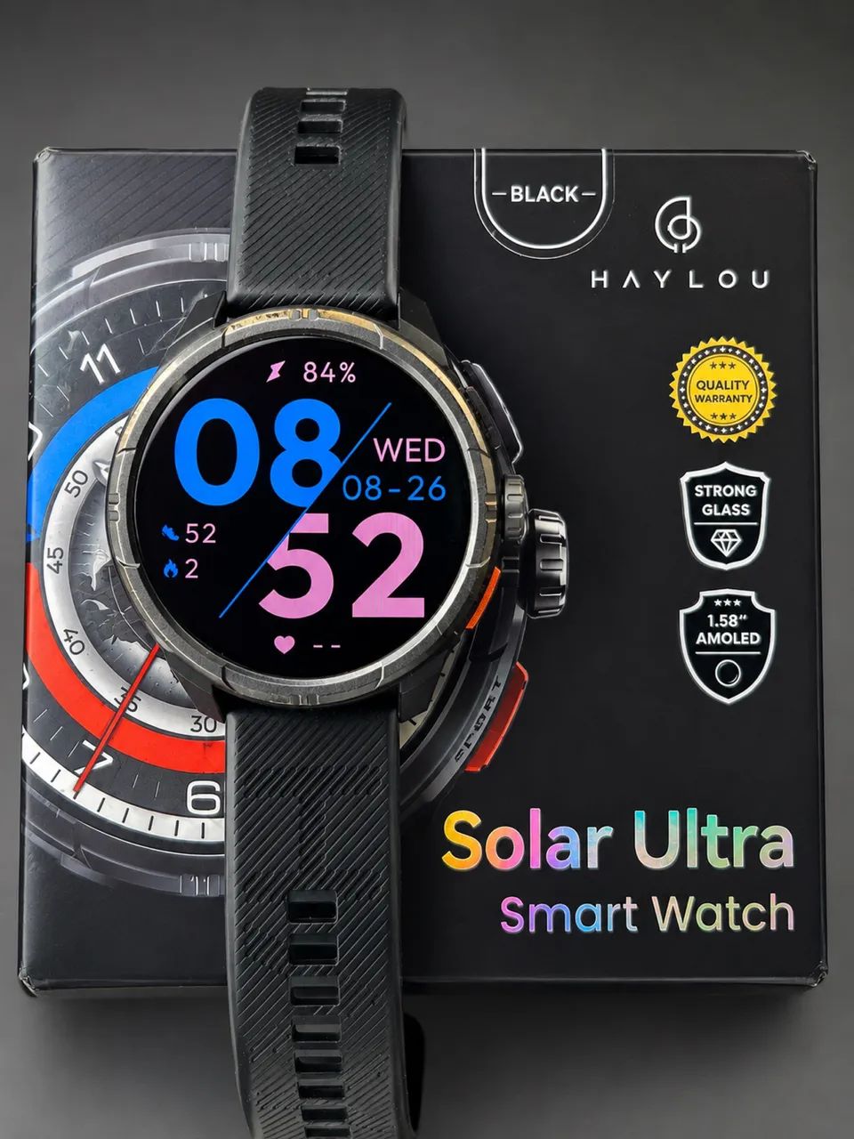 Hylon smartwatch com GPS