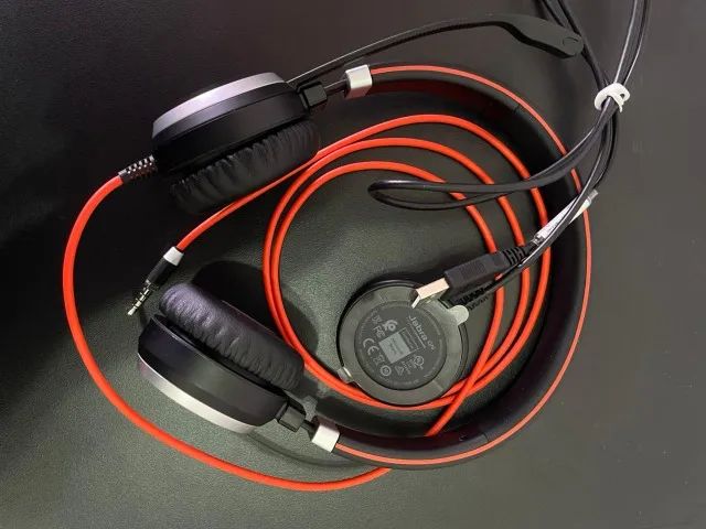 Headset Fone com Fio Jabra Evolve 40 MS Duo 6399-823-109 USB preto