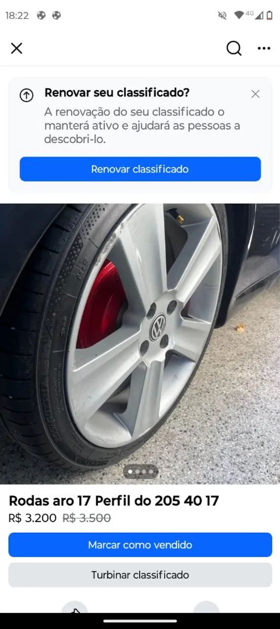 Rodas aro 17 tala 07 - Foto 2
