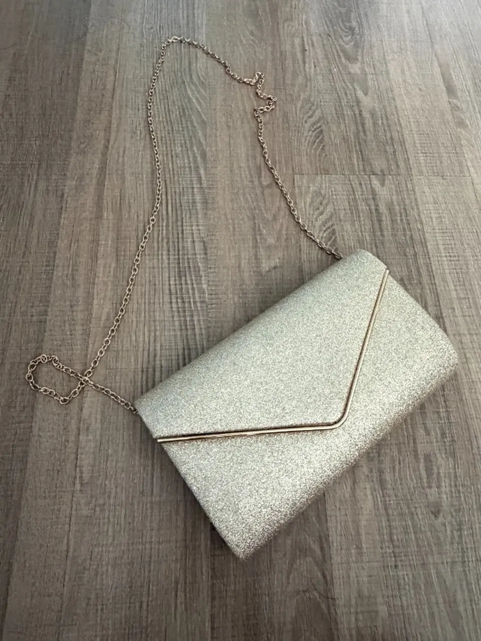 Bolsa Clutch Dourada