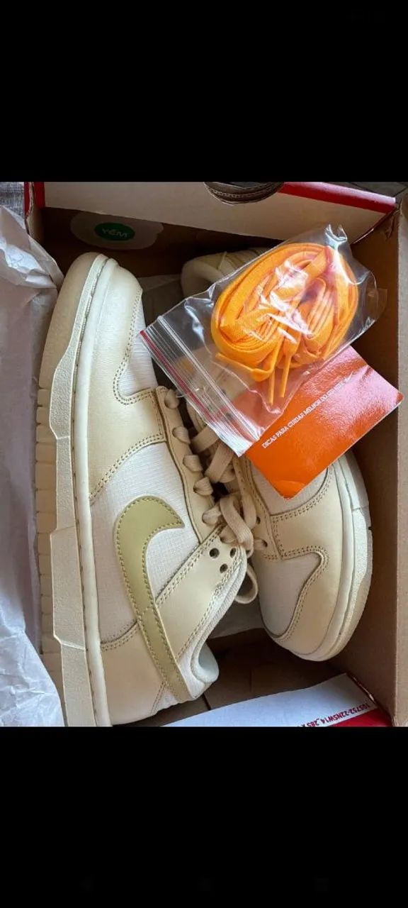 Tênis Nike Dunk Low 'Gold Swoosh - Foto 2