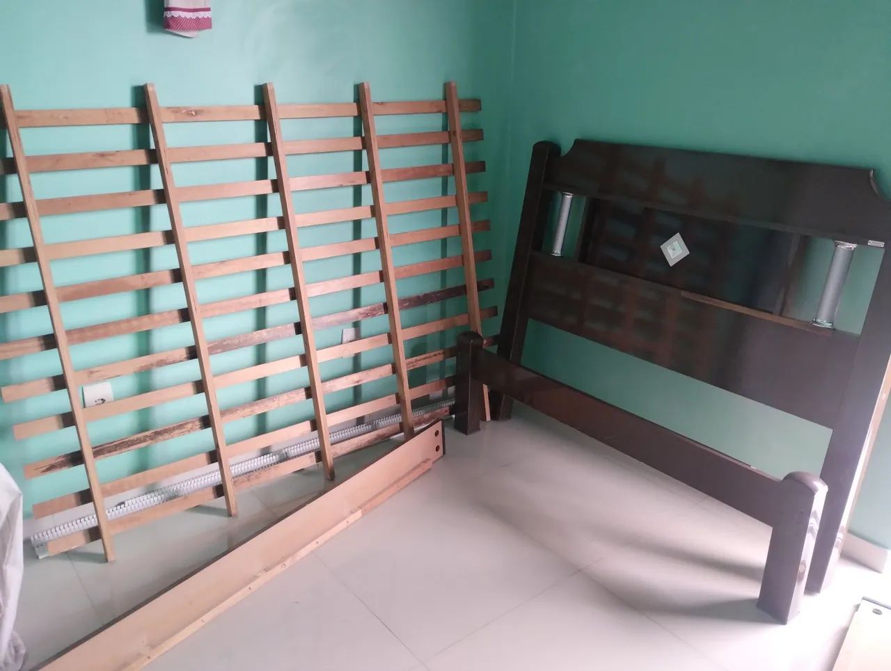 Cama de casal completa,em bom estado de conservação! - Foto 3
