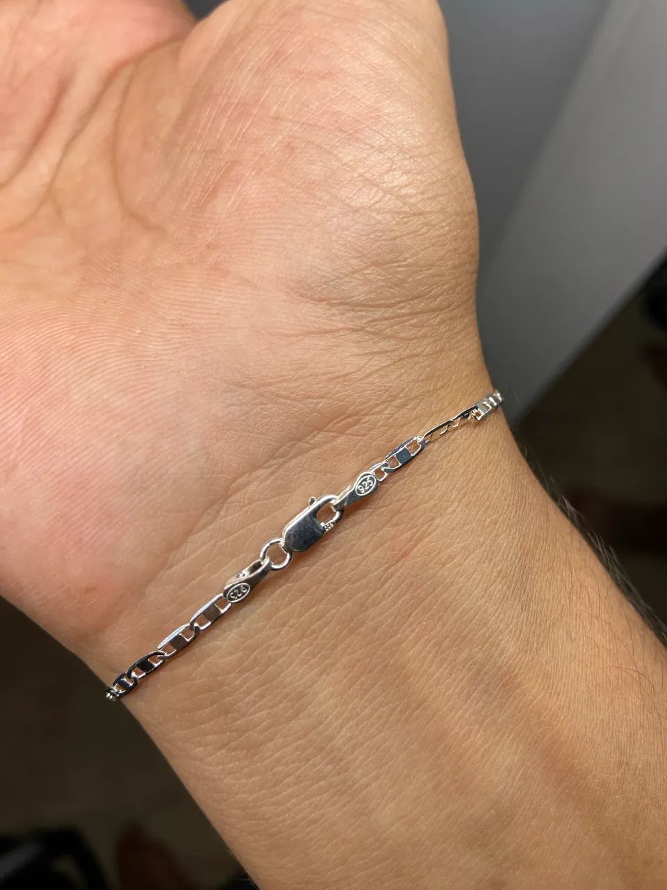 Corrente e pulseira Piastrine prata - Foto 4