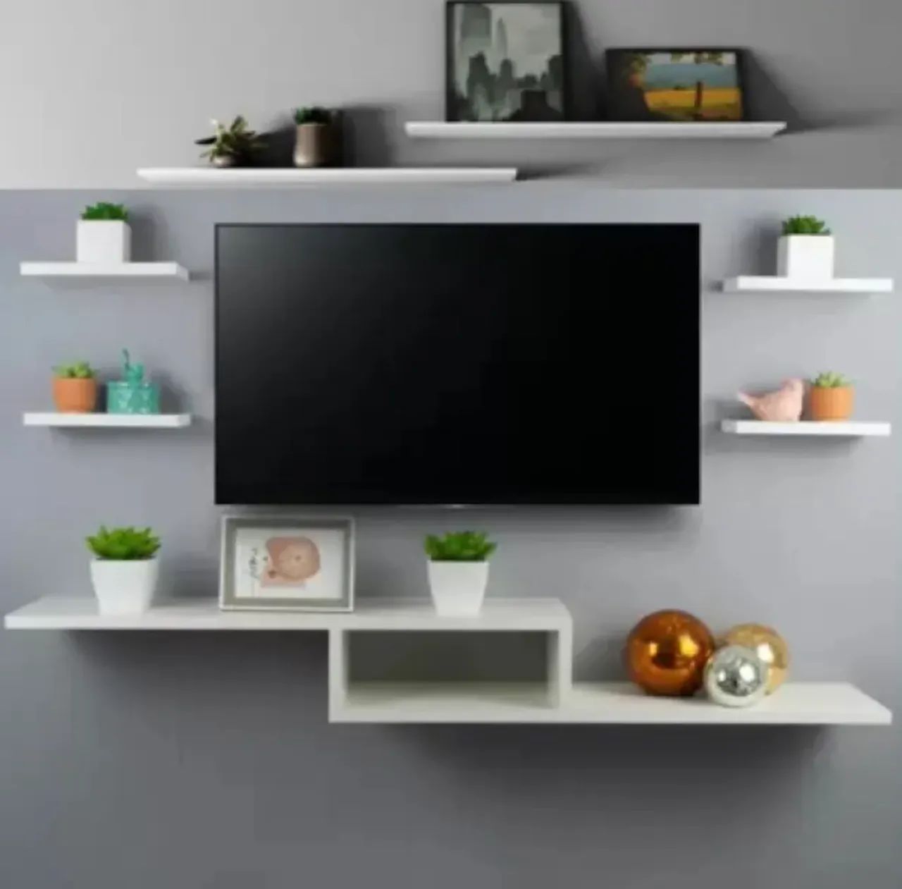 Rack Nicho Suspenso Para Quarto E Sala Com 6 Prateleiras - Foto 2