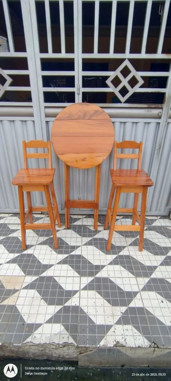 Jogo de Mesa Alta com Banqueta  - Foto 5