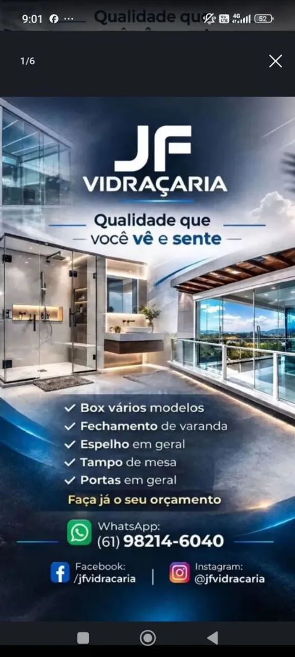 Vidros em geral vidraçaria 