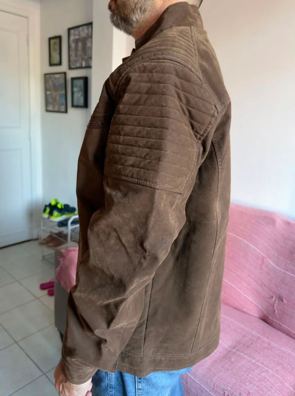Vendo casaco de couro masculino  - Foto 2