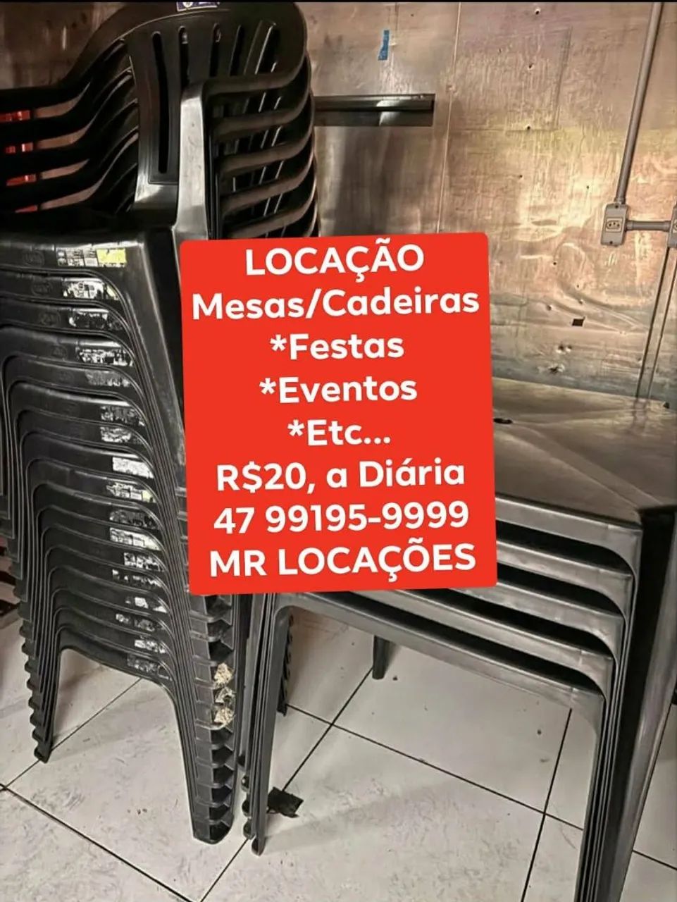 LOCAÇÃO DE MESAS E CADEIRAS  - Foto 2