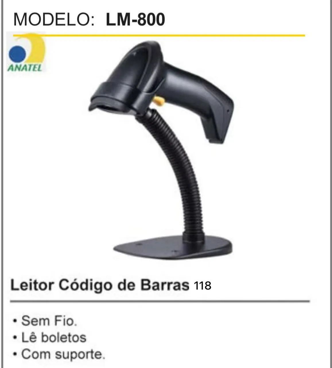 Leitor código de barras com ou sem fio  - Foto 3