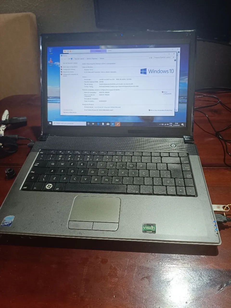 Notebook Win core 2 duo 2,20ghz 4g memoria