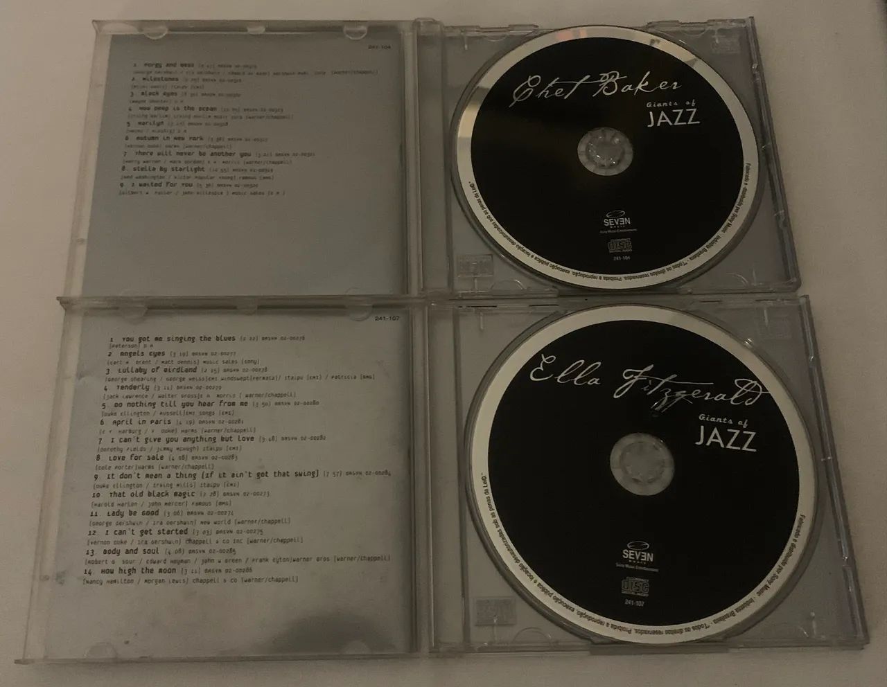 2 CDs Giants of Jazz Chet Baker e Ella Fitzgerald impecáveis  - Foto 2