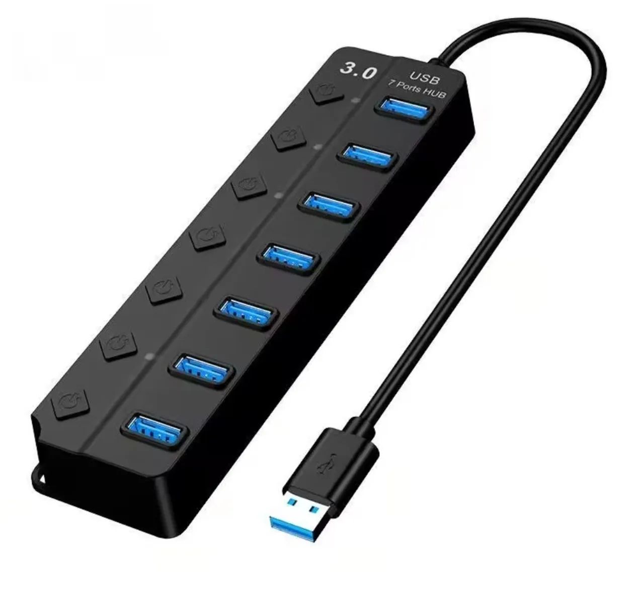 Hub USB 3.0 7 Portas com indicador Led