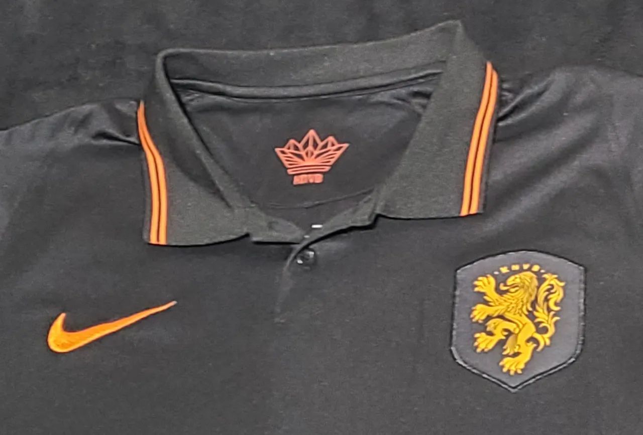 Camisa Holanda 2020 Preta M - Foto 2