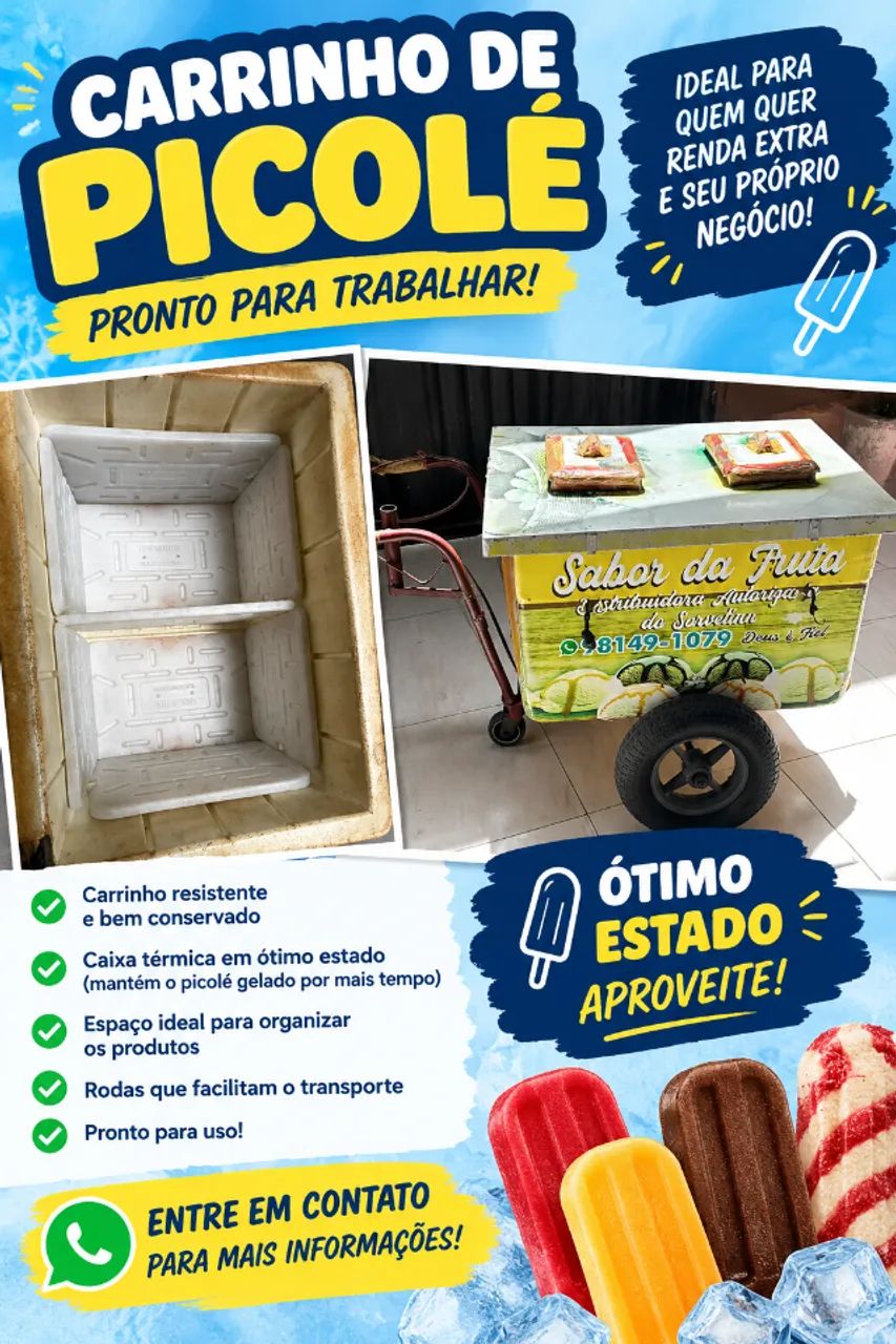 CARRINHO DE SORVETE/PICOLÉ