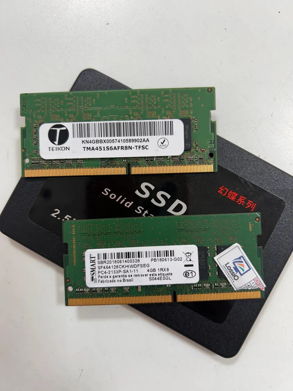 Memória2  DDR4 4gb + 4gb   + SSD240 - Foto 2