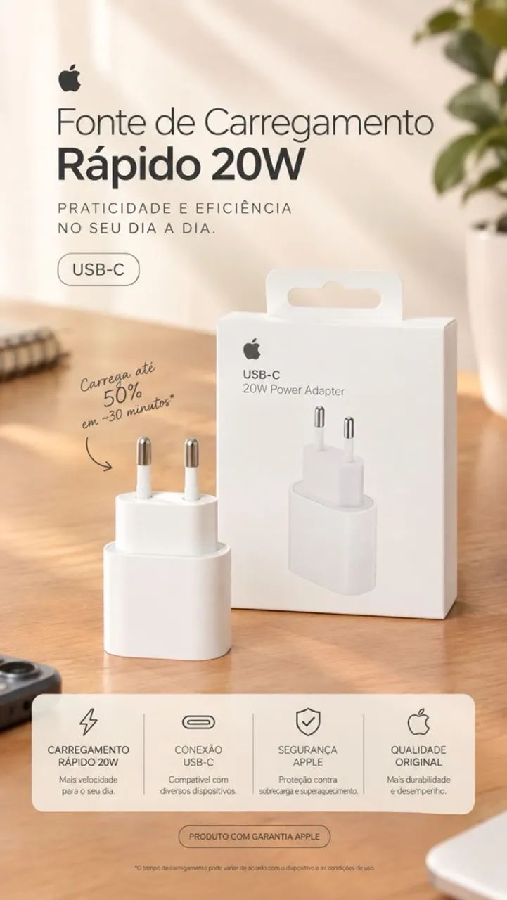 FONTE TURBO - APPLE ORIGINAL 