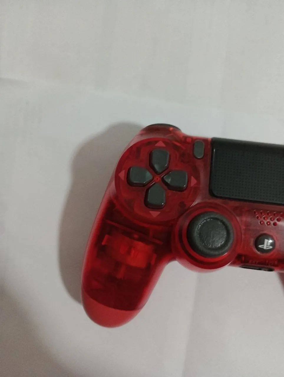Controle Clear Red Playstation 4 Original Sony - Foto 4