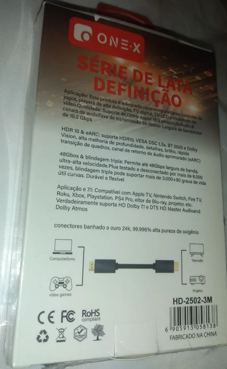 Cabo HDMI e Conector - Foto 4