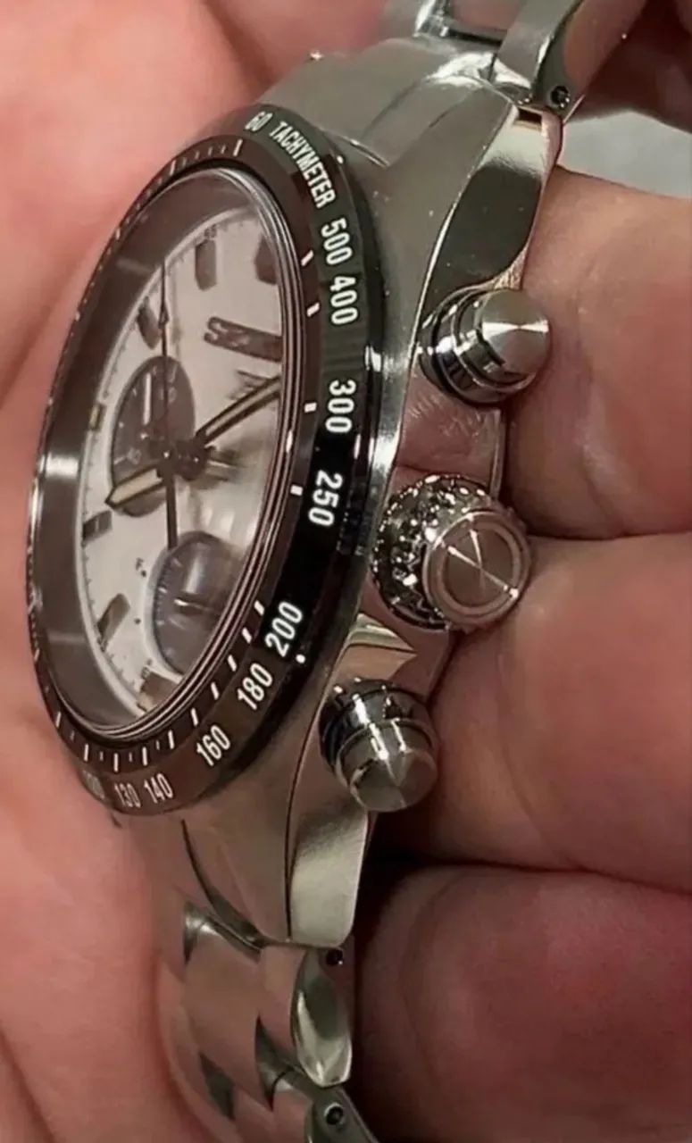 IMPERDÍVEL Seiko Speedtimer Panda Crono SSC961 - Foto 3