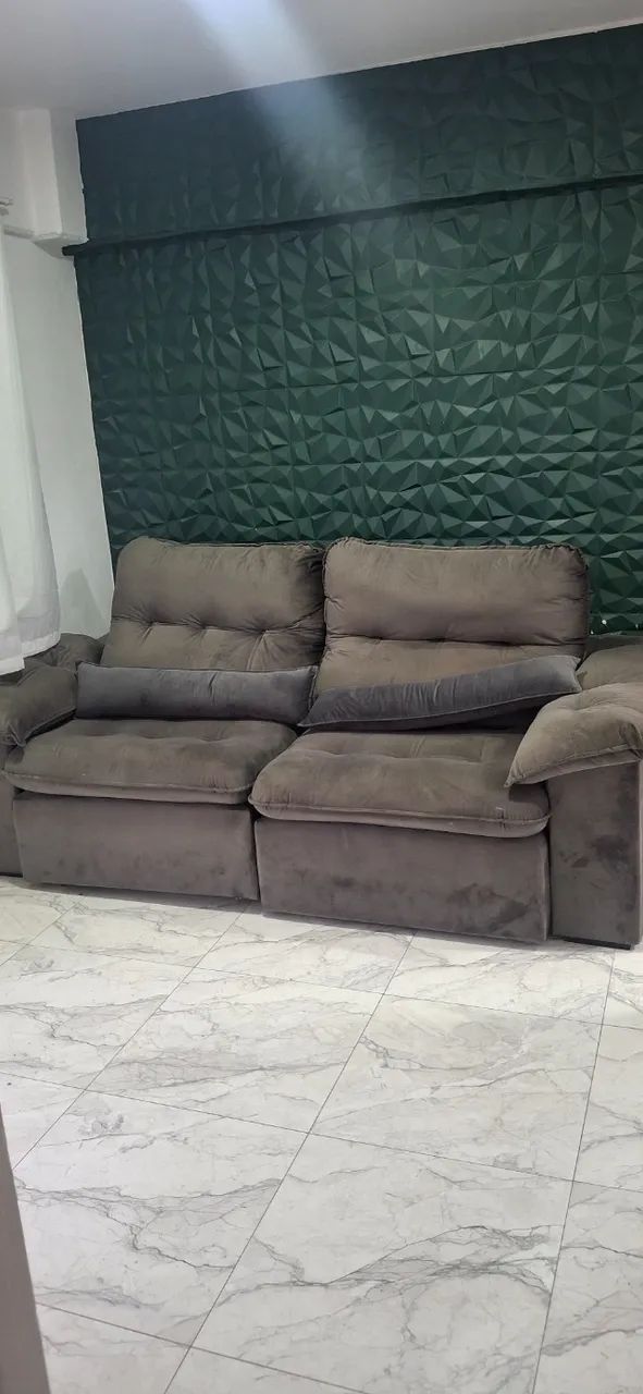 Sofá  Retrátil com almofadas Reclináveis 2.30 metros  - Foto 4