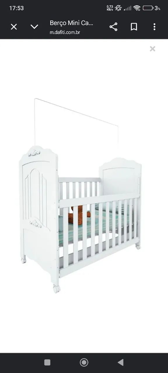 Mini berço cama Sophia (acompanha colchão)