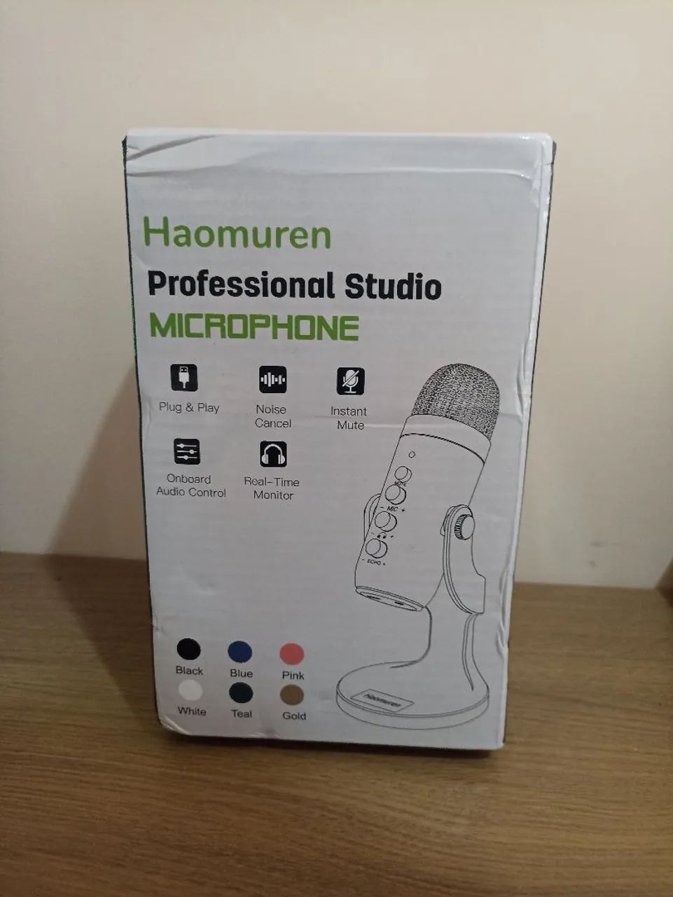 Microfone profissional Studio haomuren preto