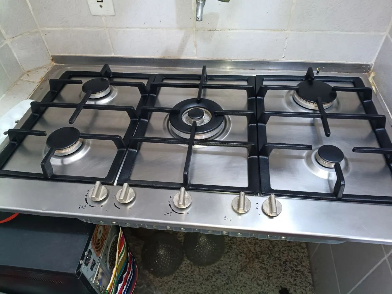 Fogão Cooktop 5 bocas inox  - Foto 6