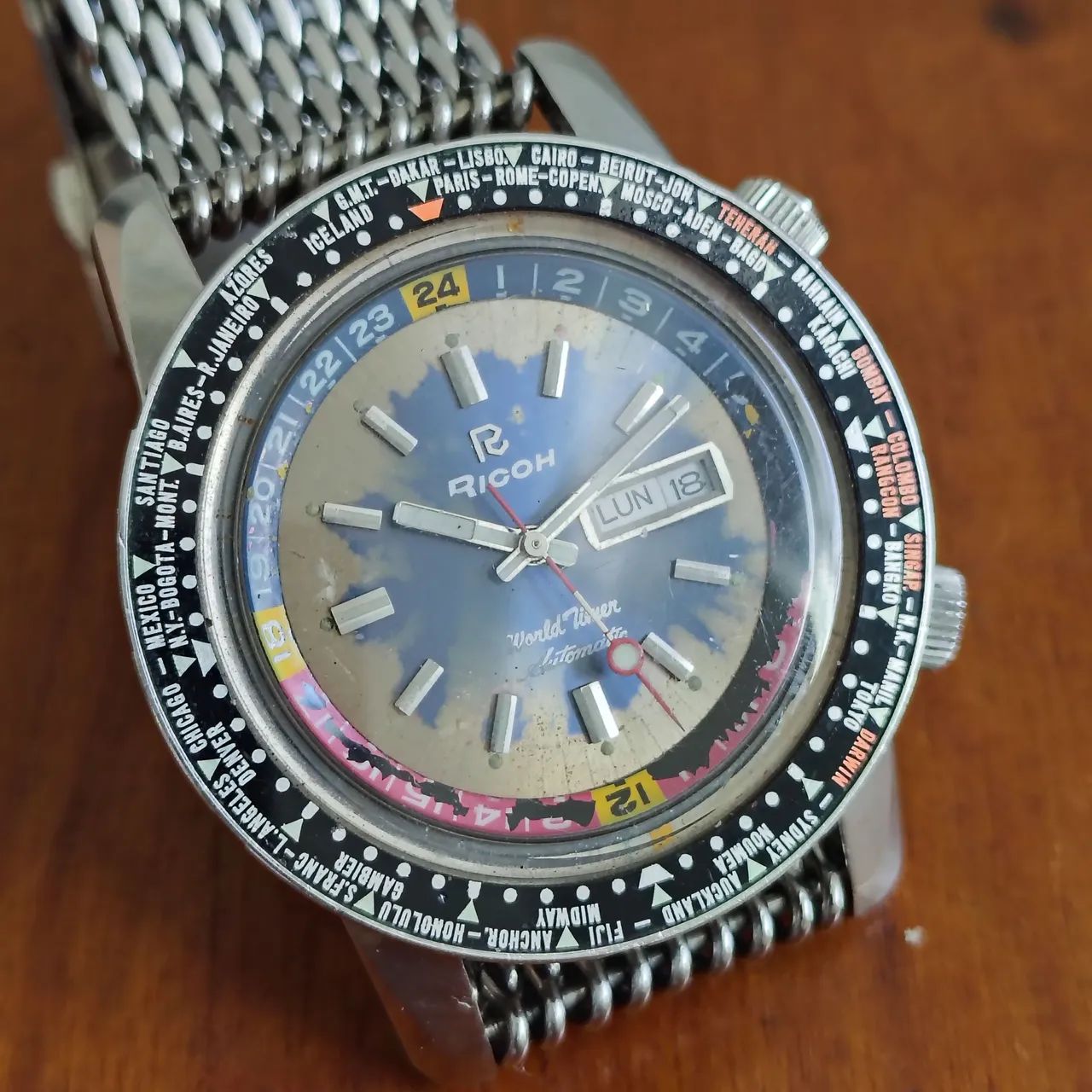 Relogio Ricoh Worldtime 1970s - Foto 3