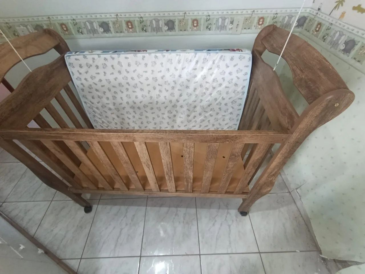Berço estilo americano com colchão Ortobom  - Foto 3
