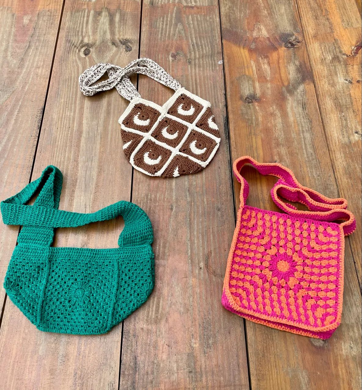 Bolsas de crochê