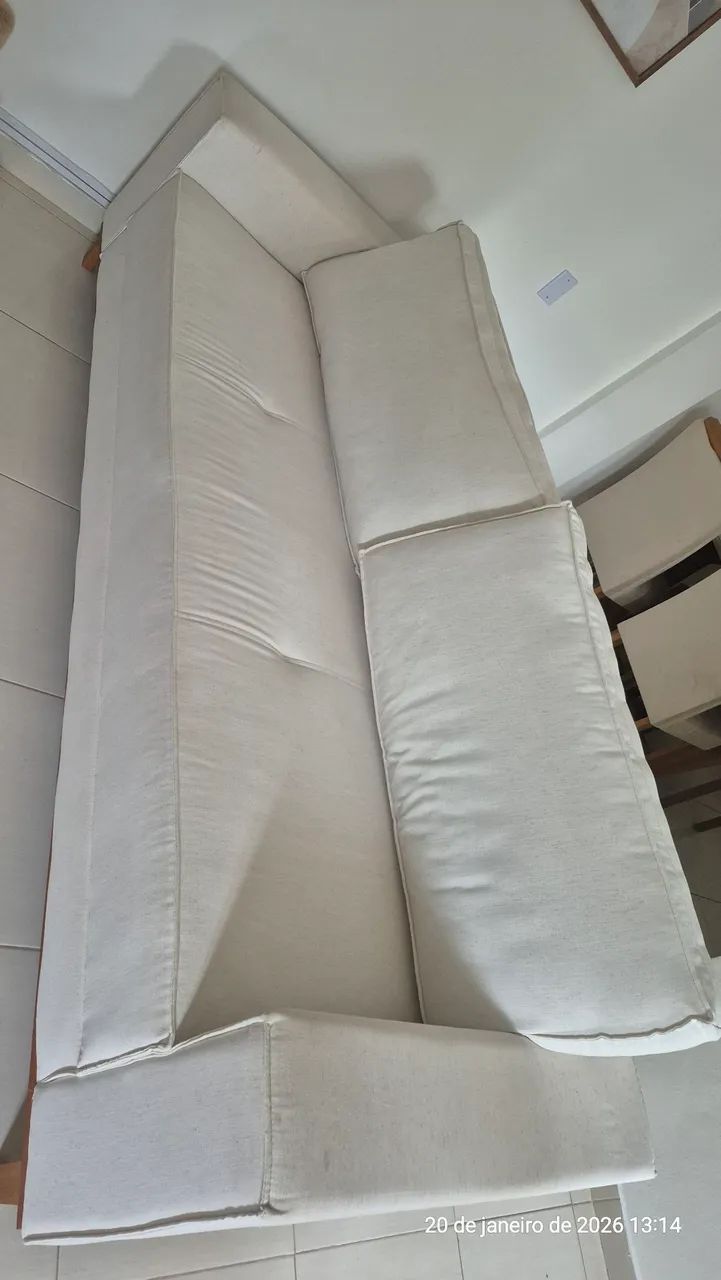 Sofá de linho office write65570217640449121