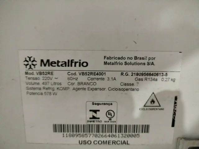 Geladeira Expositora Metalfrio Usada 497 litros - Foto 2