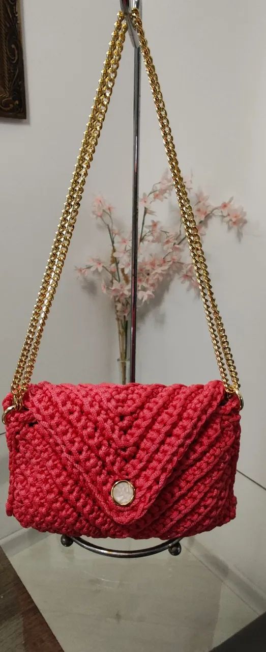 Bolsa em crochê  - Foto 4