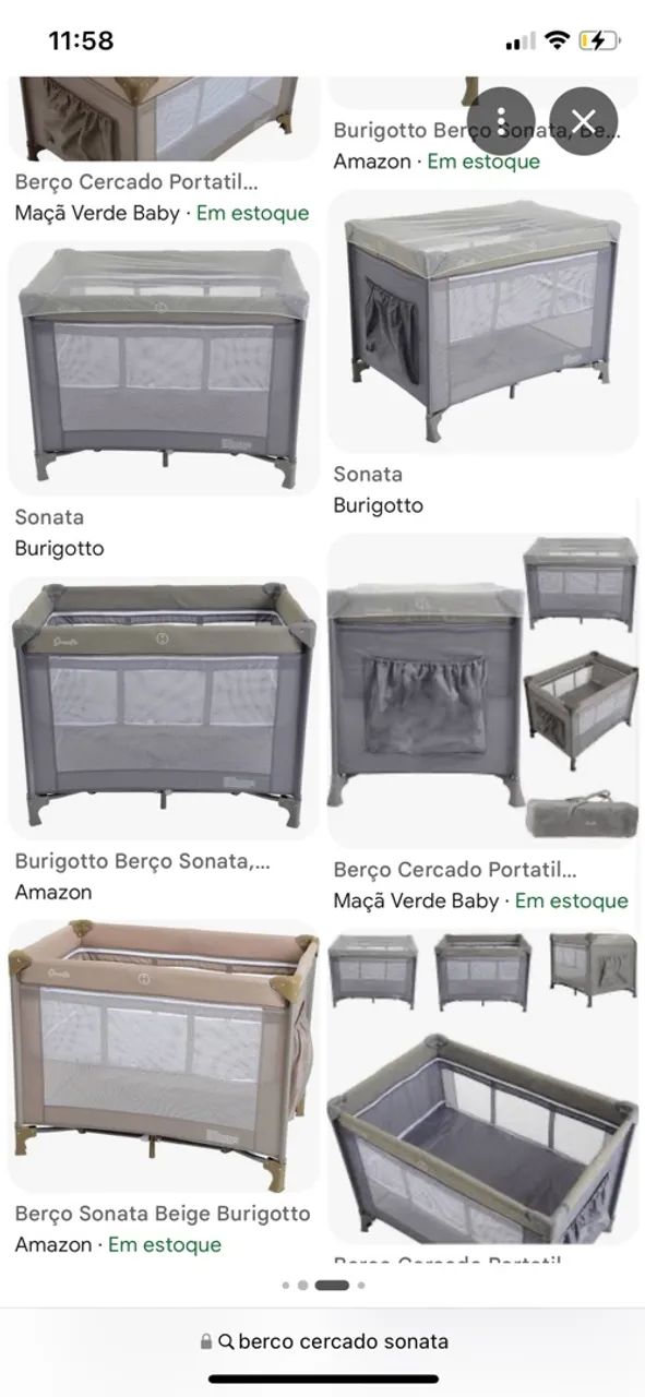 Berço cercado sonatta 
