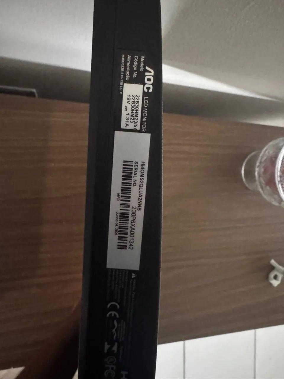 monitor é um AOC 22B30HM23, de 21,5 polegadas - Foto 3