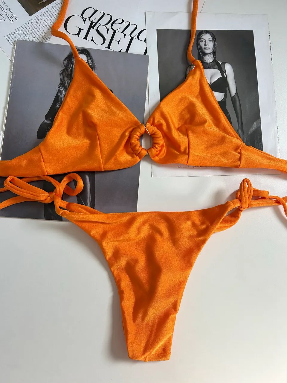 Conjunto biquíni laranja 