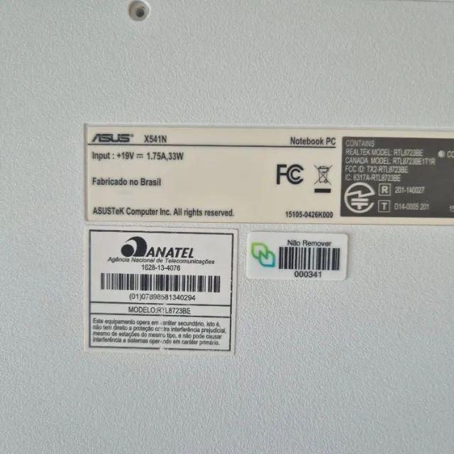 Carcaça Base Chassi Asus Sonicmaster X541uak Branca Usada - Foto 2