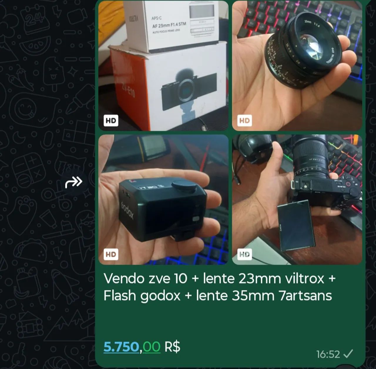 ZVE 10 KIT VILTROX 23mm, Flash godox e lente 35mm - Foto 3