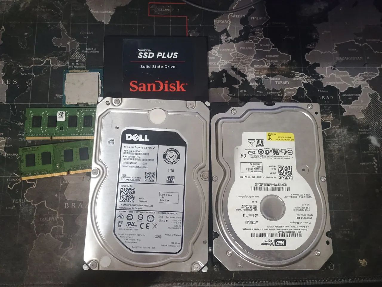 HD SSD processador e memória 