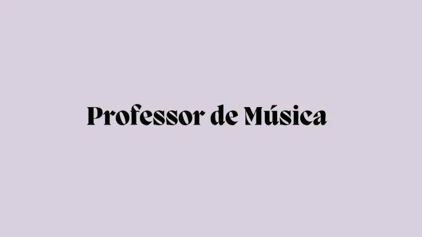 Professor de Música