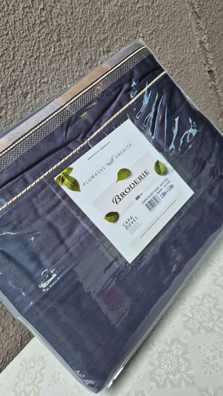 Capa para Edredom King Duvet Broderie