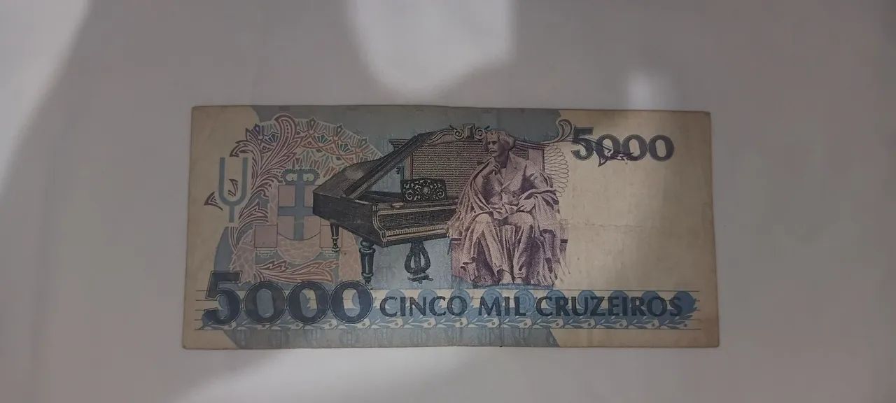 Nota de 5000 Cruzeiros - Foto 2