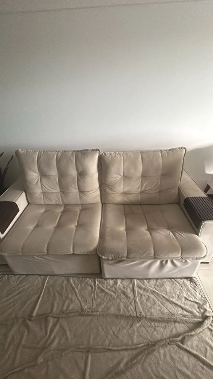 Sofá retrátil 2 lugares 
