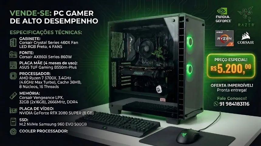 PC GAMER DE ALTO DESEPENHO