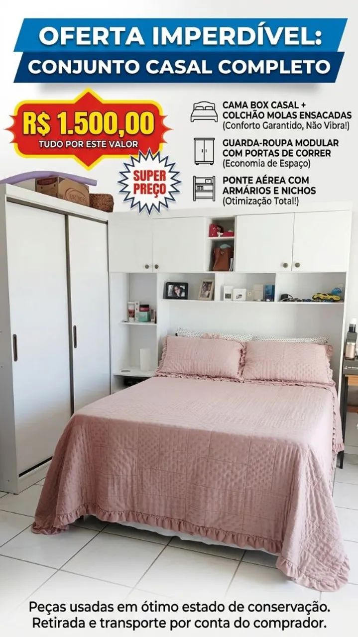 Vendo cama + Guarda Roupa